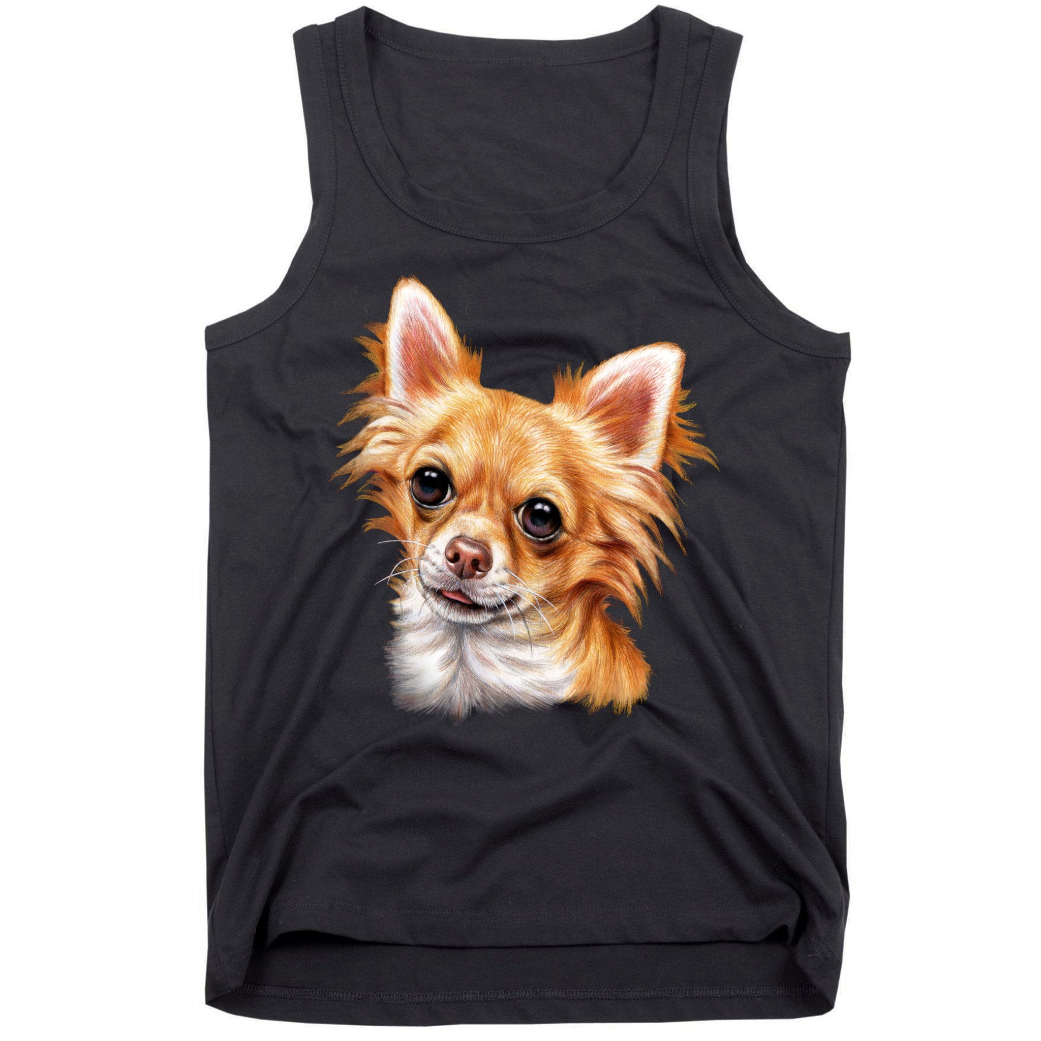 Long Haired Chihuahua Tank Top
