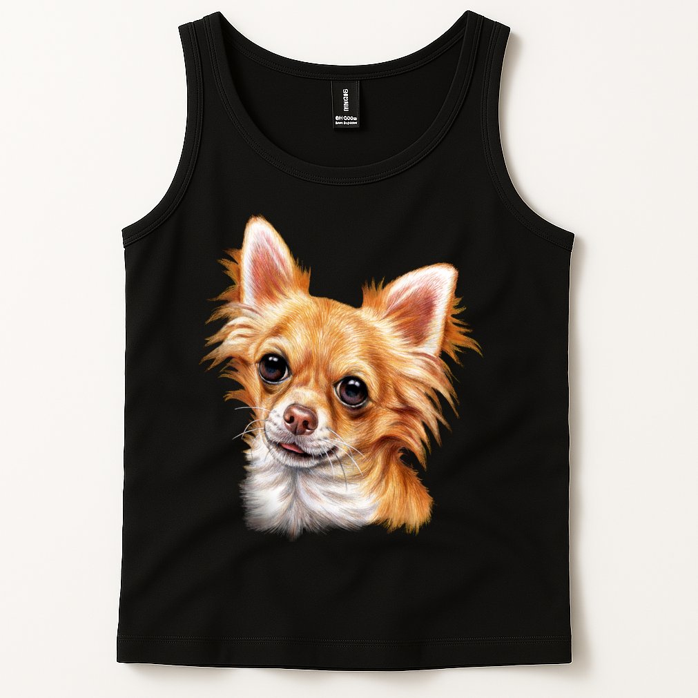 Long Haired Chihuahua Tank Top