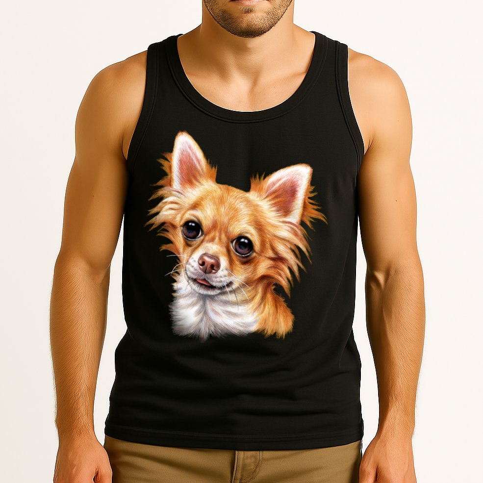 Long Haired Chihuahua Tank Top