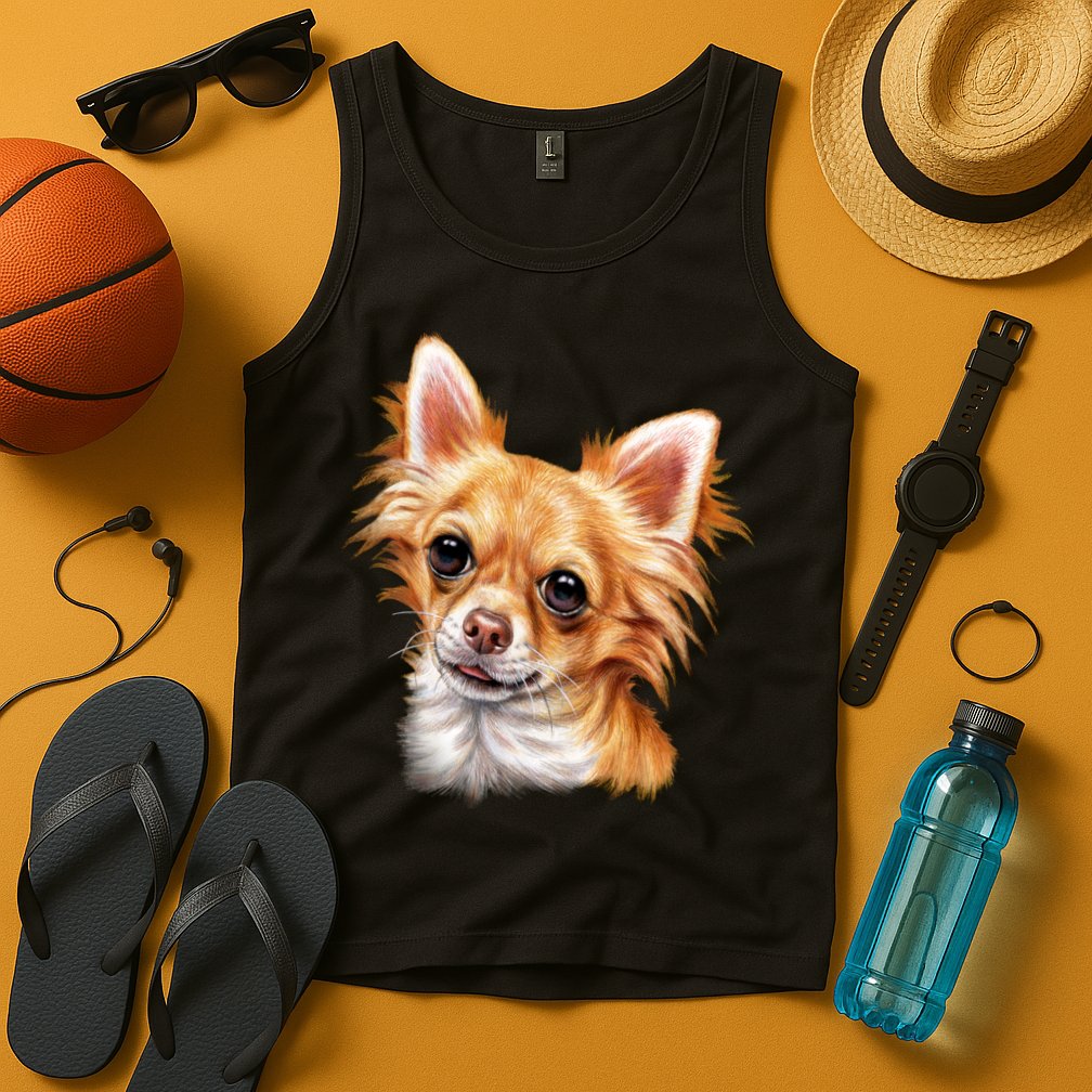 Long Haired Chihuahua Tank Top