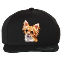 Long Haired Chihuahua Wool Snapback Cap