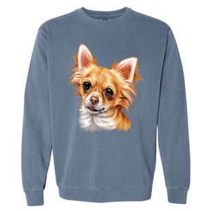 Long Haired Chihuahua Garment-Dyed Sweatshirt