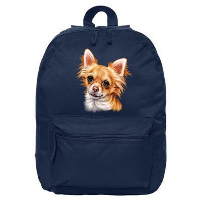 Long Haired Chihuahua 16 in Basic Backpack