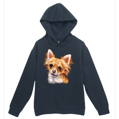 Long Haired Chihuahua Urban Pullover Hoodie