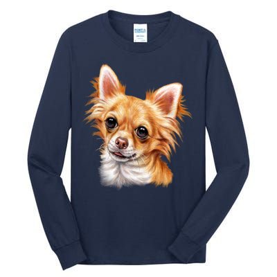 Long Haired Chihuahua Tall Long Sleeve T-Shirt