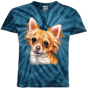 Long Haired Chihuahua Kids Tie-Dye T-Shirt