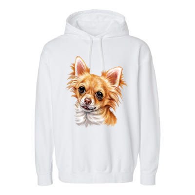 Long Haired Chihuahua Garment-Dyed Fleece Hoodie