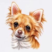 Long Haired Chihuahua Garment-Dyed Sweatshirt