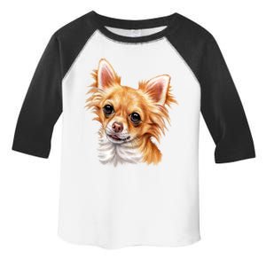 Long Haired Chihuahua Toddler Fine Jersey T-Shirt