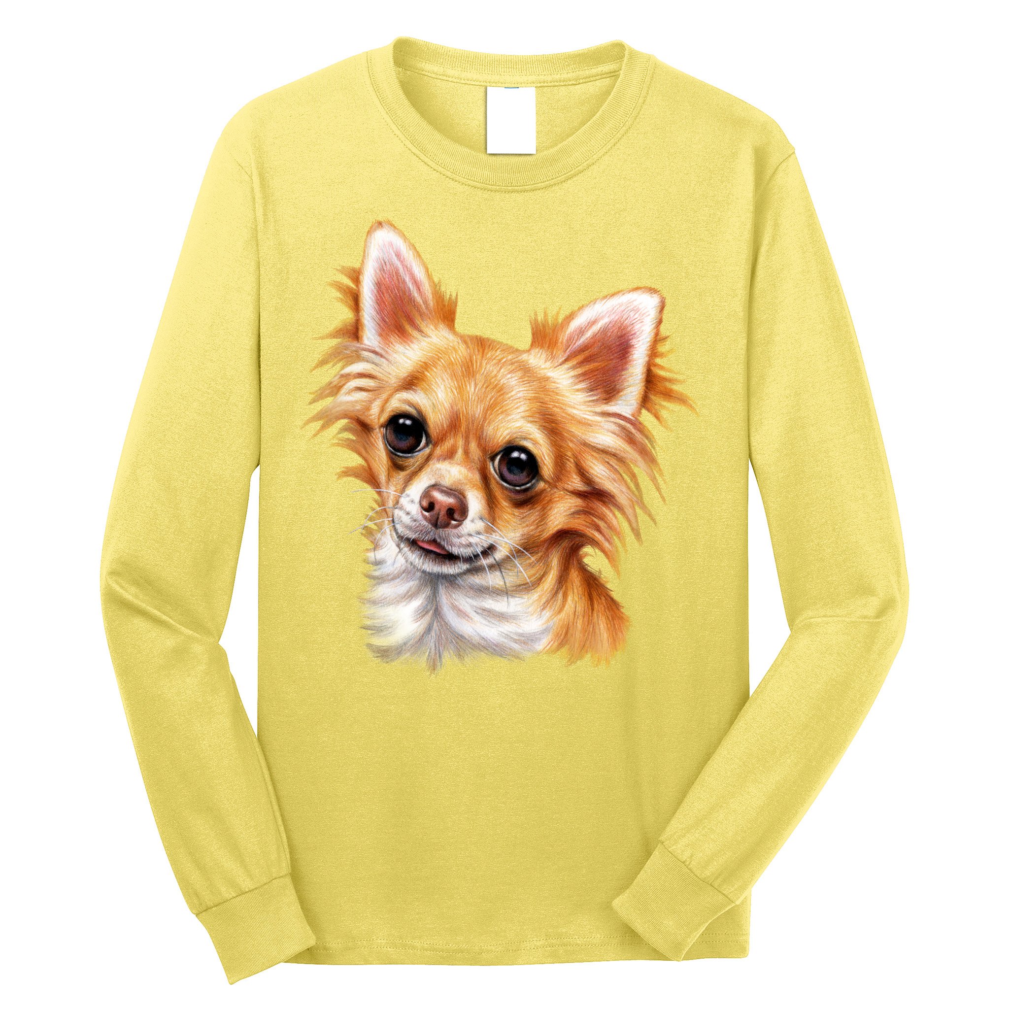 Long Haired Chihuahua Long Sleeve Shirt