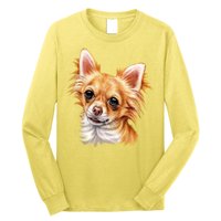 Long Haired Chihuahua Long Sleeve Shirt