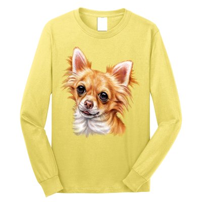 Long Haired Chihuahua Long Sleeve Shirt