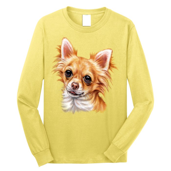 Long Haired Chihuahua Long Sleeve Shirt