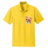 Long Haired Chihuahua Dry Zone Grid Polo