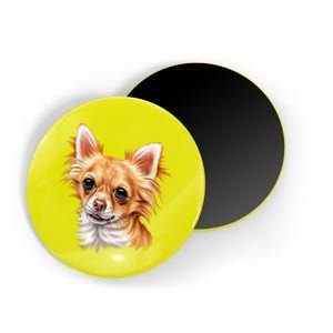 Long Haired Chihuahua Magnet