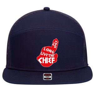 Long Live The Chief 7 Panel Mesh Trucker Snapback Hat