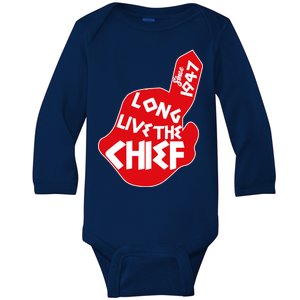 Long Live The Chief Baby Long Sleeve Bodysuit