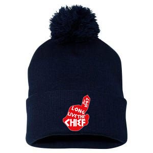 Long Live The Chief Pom Pom 12in Knit Beanie