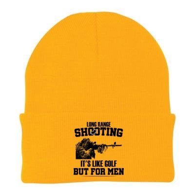 Long Range Shooting It's Like Golf But For Men Knit Cap Winter Beanie