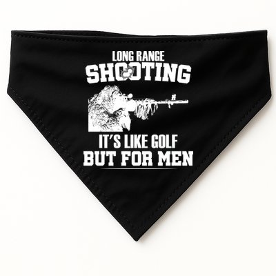 Long Range Shooting It's Like Golf But For Men USA-Made Doggie Bandana