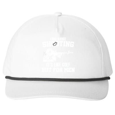 Long Range Shooting It's Like Golf But For Men Snapback Five-Panel Rope Hat