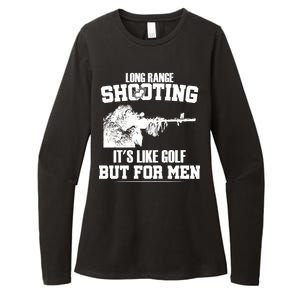 Long Range Shooting It's Like Golf But For Men Womens CVC Long Sleeve Shirt