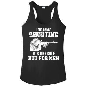 Long Range Shooting It's Like Golf But For Men Ladies PosiCharge Competitor Racerback Tank