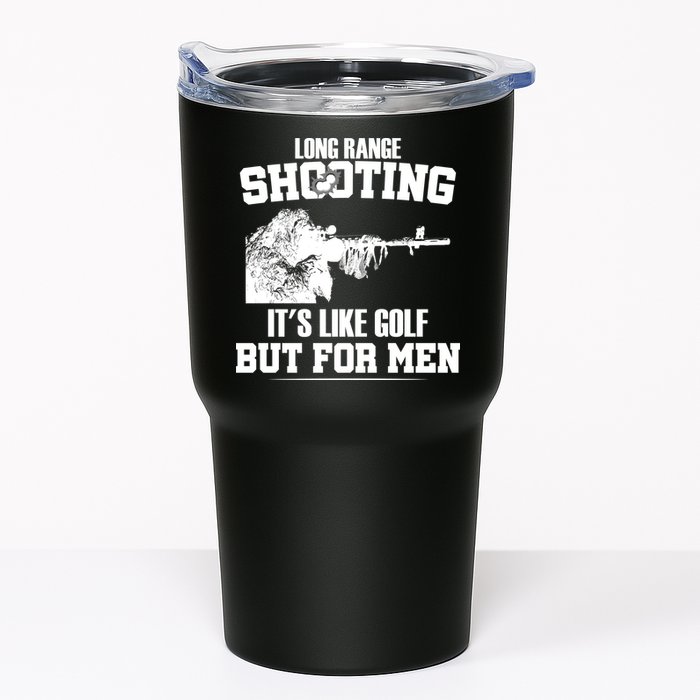 Long Range Shooting It's Like Golf But For Men Tumbler