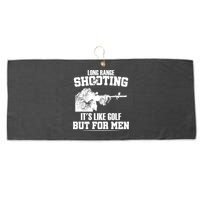 Long Range Shooting It's Like Golf But For Men Large Microfiber Waffle Golf Towel