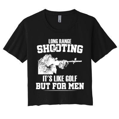 Long Range Shooting It's Like Golf But For Men Crop Top
