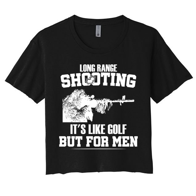 Long Range Shooting It's Like Golf But For Men Crop Top