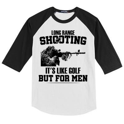 Long Range Shooting It's Like Golf But For Men Kids Colorblock Raglan Jersey