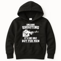 Long Range Shooting It's Like Golf But For Men Kids Hoodie