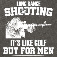Long Range Shooting It's Like Golf But For Men Cotton Canvas Backpack