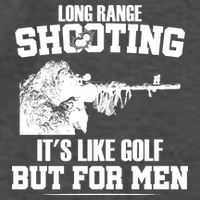 Long Range Shooting It's Like Golf But For Men Vector Backpack