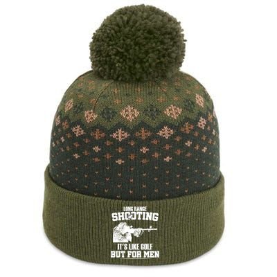 Long Range Shooting It's Like Golf But For Men The Baniff Cuffed Pom Beanie