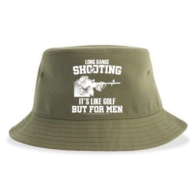 Long Range Shooting It's Like Golf But For Men Sustainable Bucket Hat