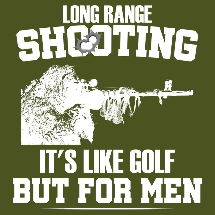 Long Range Shooting It's Like Golf But For Men Sustainable Bucket Hat