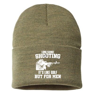 Long Range Shooting It's Like Golf But For Men Sustainable Knit Beanie