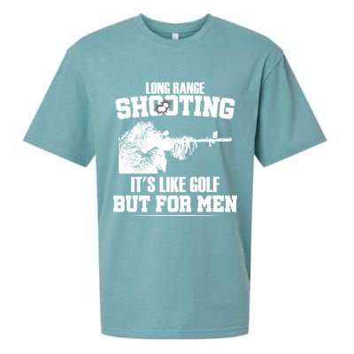 Long Range Shooting It's Like Golf But For Men Sueded Cloud Jersey T-Shirt