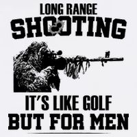 Long Range Shooting It's Like Golf But For Men Garment-Dyed Sweatshirt