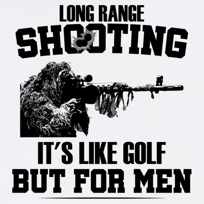 Long Range Shooting It's Like Golf But For Men Garment-Dyed Sweatshirt