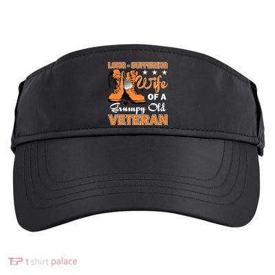 Long-Suffering Wife Of A Grumpy Old Veteran Adult Drive Performance Visor