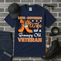 Long-Suffering Wife Of A Grumpy Old Veteran Tall T-Shirt