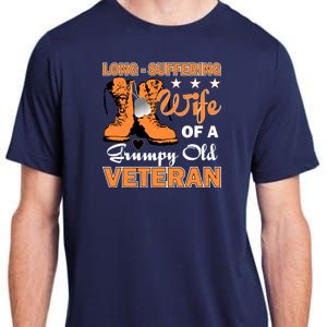 Long-Suffering Wife Of A Grumpy Old Veteran Adult ChromaSoft Performance T-Shirt