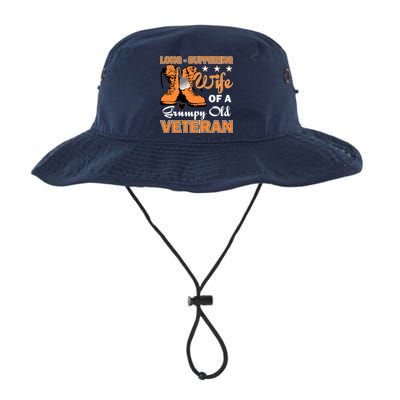 Long-Suffering Wife Of A Grumpy Old Veteran Bucket Hat