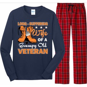 Long-Suffering Wife Of A Grumpy Old Veteran Long Sleeve Pajama Set