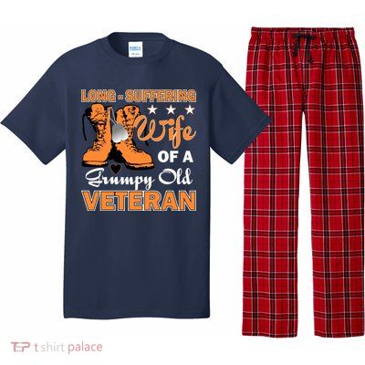 Long-Suffering Wife Of A Grumpy Old Veteran Pajama Set