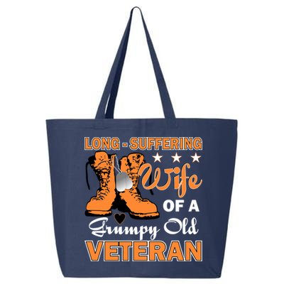 Long-Suffering Wife Of A Grumpy Old Veteran 25L Jumbo Tote