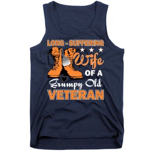 Long-Suffering Wife Of A Grumpy Old Veteran Tank Top